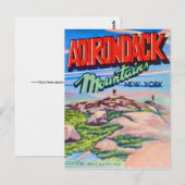 Montagnes Adirondack NY Carte postale (Devant / Derrière)