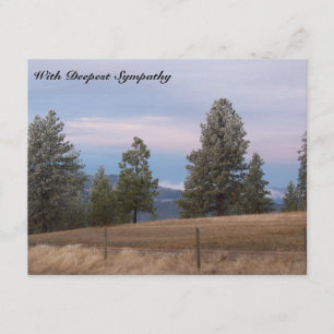 Montagnes Arbres Bible Verse Carte de Sympathie