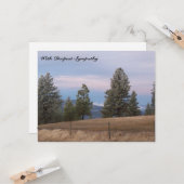 Montagnes Arbres Bible Verse Carte de Sympathie (Devant/Arrière en situation)