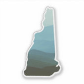 Montagnes blanches dans le New Hampshire Sticker (Devant)