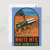 Montagnes Blanches, New Hampshire  Carte postale (Devant / Derrière)