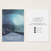 Montagnes Bleues Abstraites Porte-Cartes (Devant & derrière)