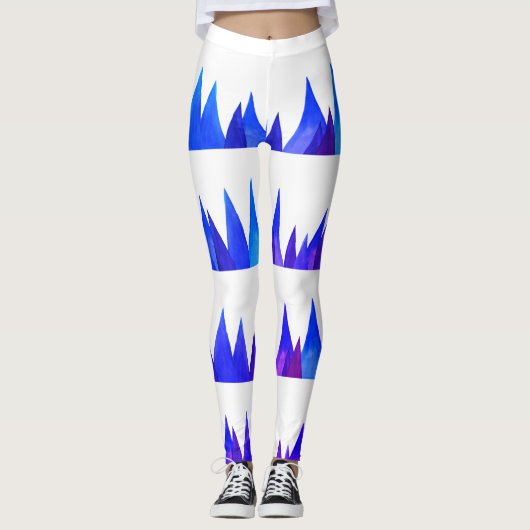 Montagnes Bleues, Leggings Abstraits (Devant)