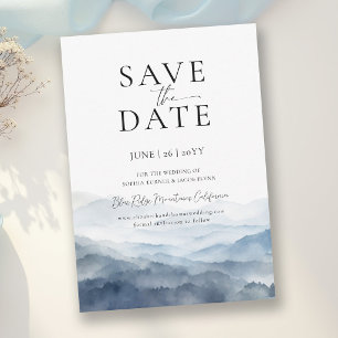 Montagnes Blue Ridge Faire-Part de Mariage Moderne