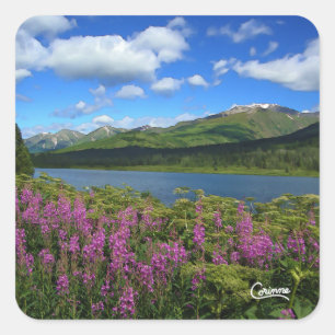 Montagnes Chugach - Stickers Enveloppe