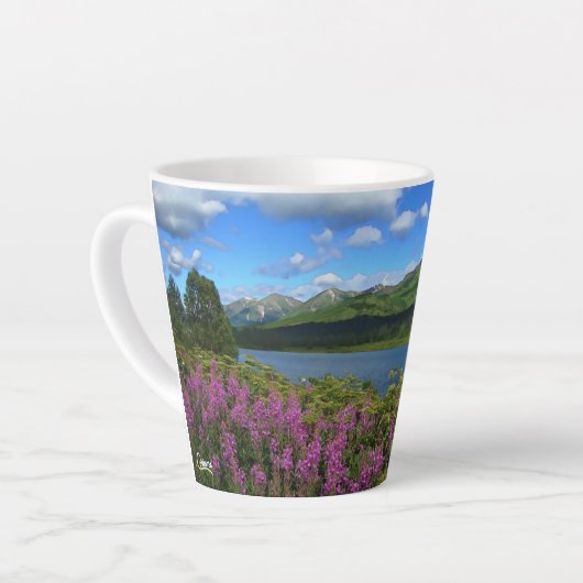 Montagnes Chugach - Tasse de latte (Angle gauche)