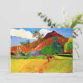 Montagnes de Gauguin dans des invitations du (Debout devant)