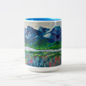 Montagnes de l'Alaska et tasse 15oz (Centre)