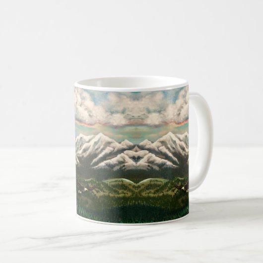Montagnes de l'Oregon Mug (Devant droit)