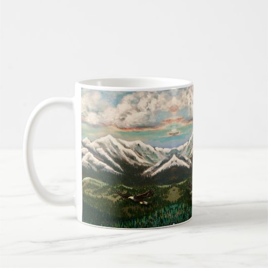 Montagnes de l'Oregon Mug (Gauche)