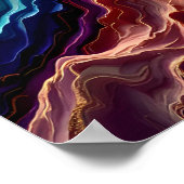 Montagnes de Marble Flow – Affiches d'art abstrait (Coin)