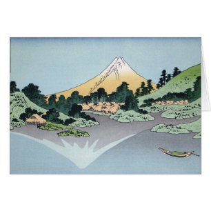 Montagnes de peinture d'art de Hokusai