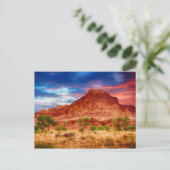 Montagnes Desert Canyons Sunset Carte Postale (Debout devant)