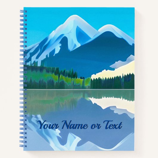 Montagnes enneigées reflétées dans un Lake Journal (Devant)