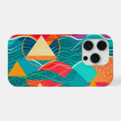 Montagnes et rivière abstraits (Verso Horizontal)