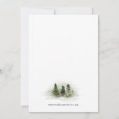 Montagnes Faire-part de mariage rustique (Dos)