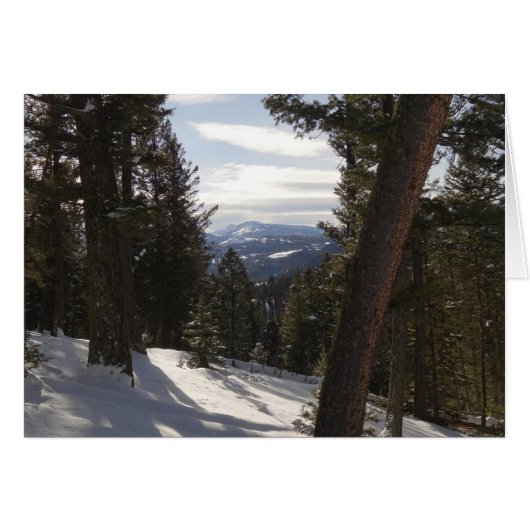 Montagnes Madison en hiver dans le Montana (Devant horizontal)