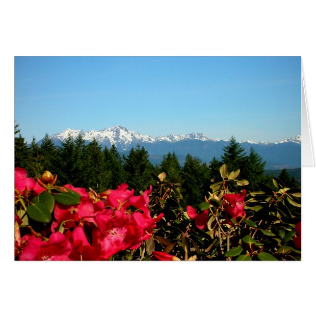 Montagnes olympiques et Rododenrons (Devant horizontal)