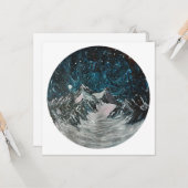 Montagnes par carte de nuit (Devant/Arrière en situation)