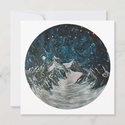 Montagnes par carte de nuit (Devant)