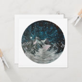 Montagnes par carte de nuit (Devant/Arrière en situation)