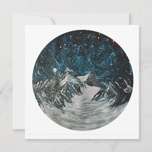 Montagnes par carte de nuit (Devant)