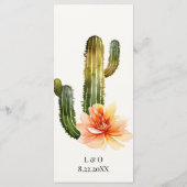 Montagnes Rustiques | Menu Réception Mariage Déser (Dos)