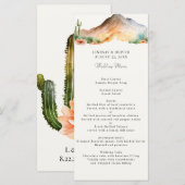 Montagnes Rustiques | Menu Réception Mariage Déser (Devant / Derrière)