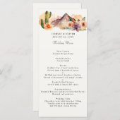 Montagnes Rustiques | Menu Réception Mariage Déser (Devant / Derrière)