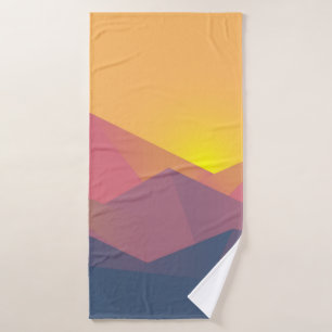 Montagnes Rustiques minimaliste géométrique