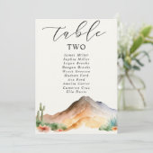 Montagnes Rustiques | Numéro de table du Mariage d (Debout devant)