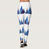 Montagnes Top Leggings d'Art Abstrait (Dos)
