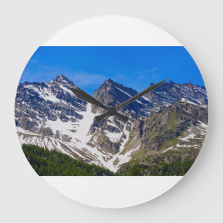 montagnes trois levanne horloge murale