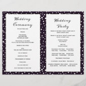 Montagnes violettes, conifères programme de mariag (Dos)