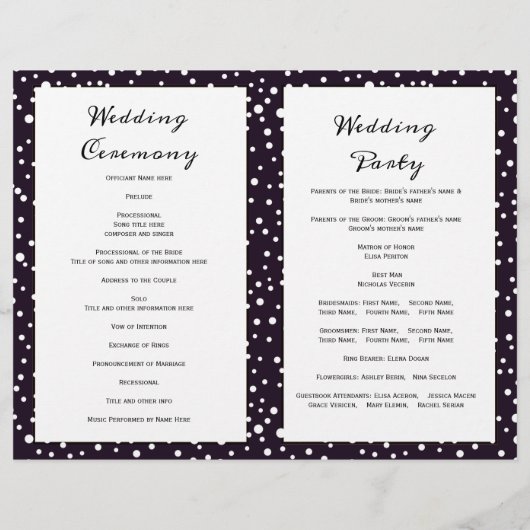 Montagnes violettes, conifères programme de mariag (Dos)