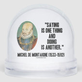 Montaigne Saying Is One Thing And Doing Is Another (Arrière)