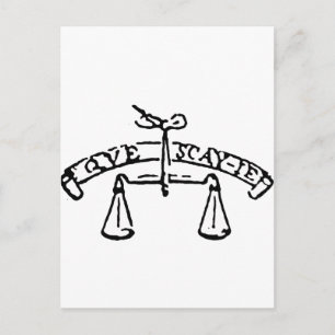 Montaigne's Motto-Que Sais-Je? Wat weet ik? Briefkaart