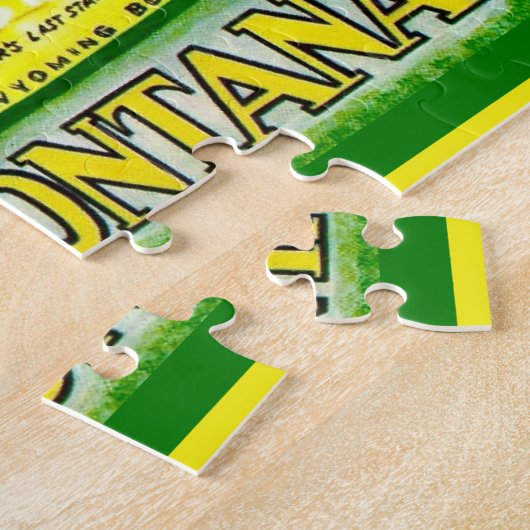Montana 11x14  Illustrated Map Puzzle Legpuzzel (Zijkant)