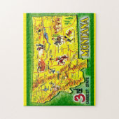 Montana 11x14  Illustrated Map Puzzle Legpuzzel (Verticaal)