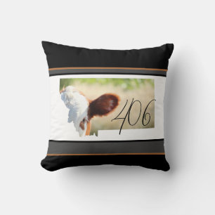 Montana 406 Oreiller Brown vert de vache