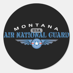 Montana Air National Guard Ronde Sticker