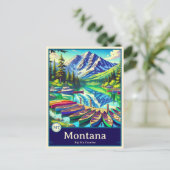 Montana | Anime Style Cel Shaded Briefkaart (Staand voorkant)