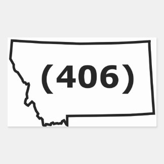 Montana Area Code Sticker