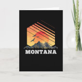 Montana Bergzonsondergang USA Amerika Cadeaus Kaart (Voorkant)
