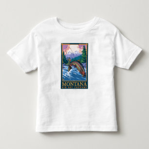 Montana — Big Sky CountryFly Vist Scene Kinder Shirts