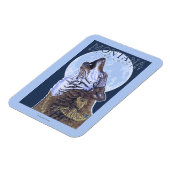 Montana - Big Sky CountryHowling Wolf Magneet (Linkerzijde)
