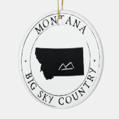 Montana Big Sky Pays Ornement de Noël (Gauche)