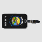 MONTANA BIG SKY STATE FLAG BAGAGELABEL (Voorkant (horizontaal))