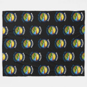 MONTANA BIG SKY STATE FLAG FLEECE DEKEN (Voorkant (Horizontaal))