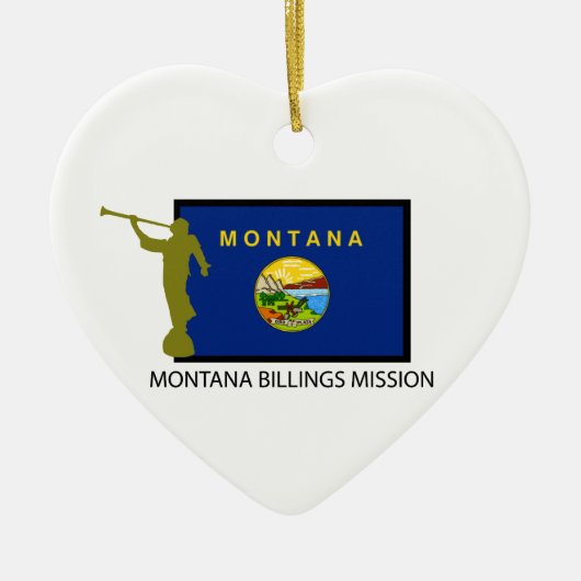 MONTANA BILLINGS MISSIE LDS CTR KERAMISCH ORNAMENT (Voorkant)